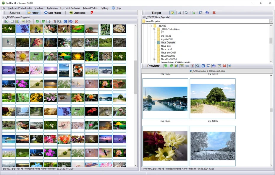 Photo sorting software for PC